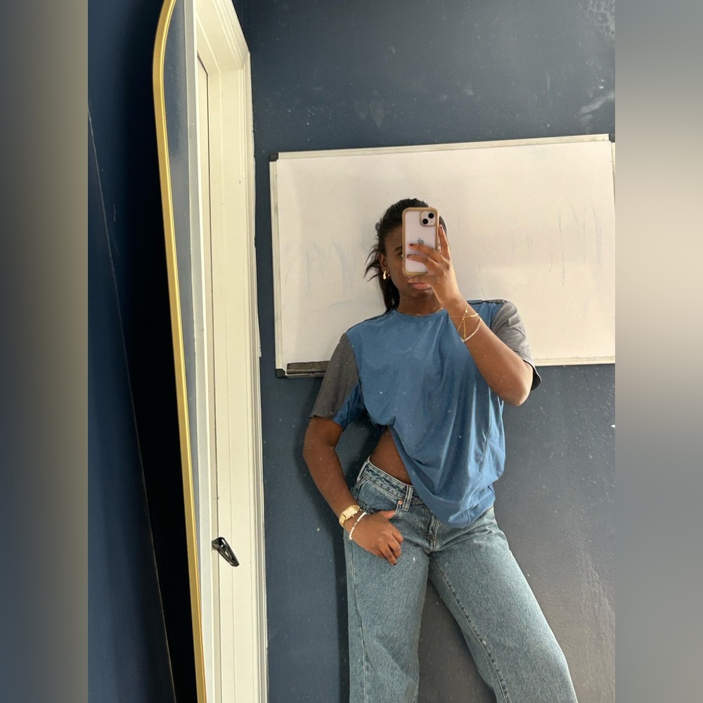 Mondetta Blue and Gray Short Sleeve Tee